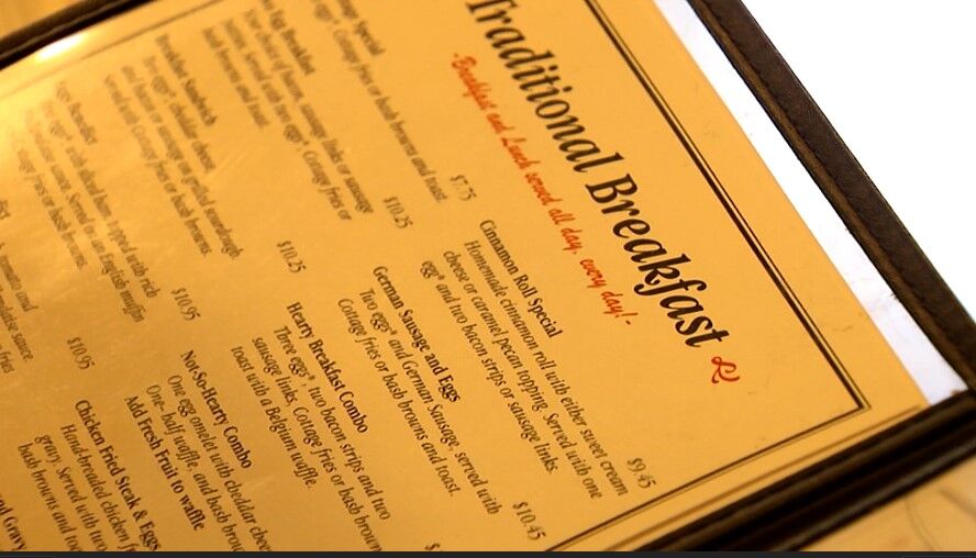 Cottage Menu